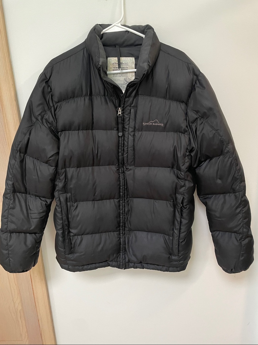 Mens Eddie Bauer Goose Down Puffer Jacket Packable